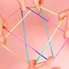 3PCS Chinese String For Kids Finger Game Rainbow Colored Rope 160CM Children's Day Gift Birthday Party Supplies Kinder Spiele 5