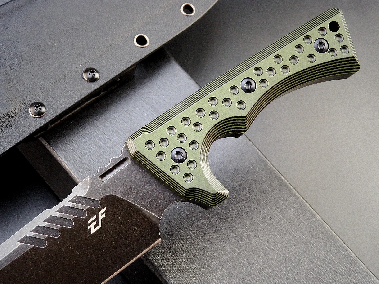 Eafengrow EF146 Fixed Knife 8mm Thick Sleipner Stainless Steel Blade G10 Handle Blade Knife EDC Tool Full Tang Heavy Duty 3