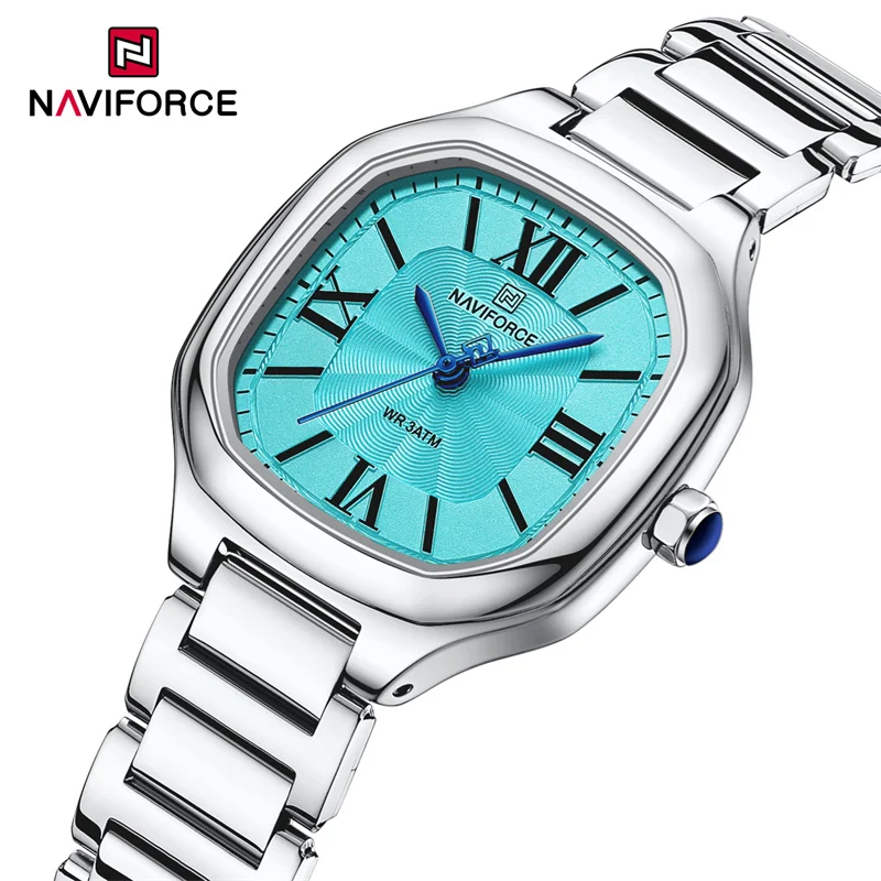 

NAVIFORCE Brand Women's Casual Watch Stainless Steel Bracelet Fashion Clock Ladies Waterproof Quartz Wristwatch Relogio Feminino