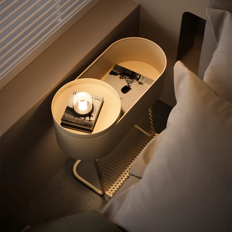 Luxury Designer Ultra-Slim Bedside Cabinet Space-Saving Nightstand with Hidden Storage & Multi-Functional Coffee Table