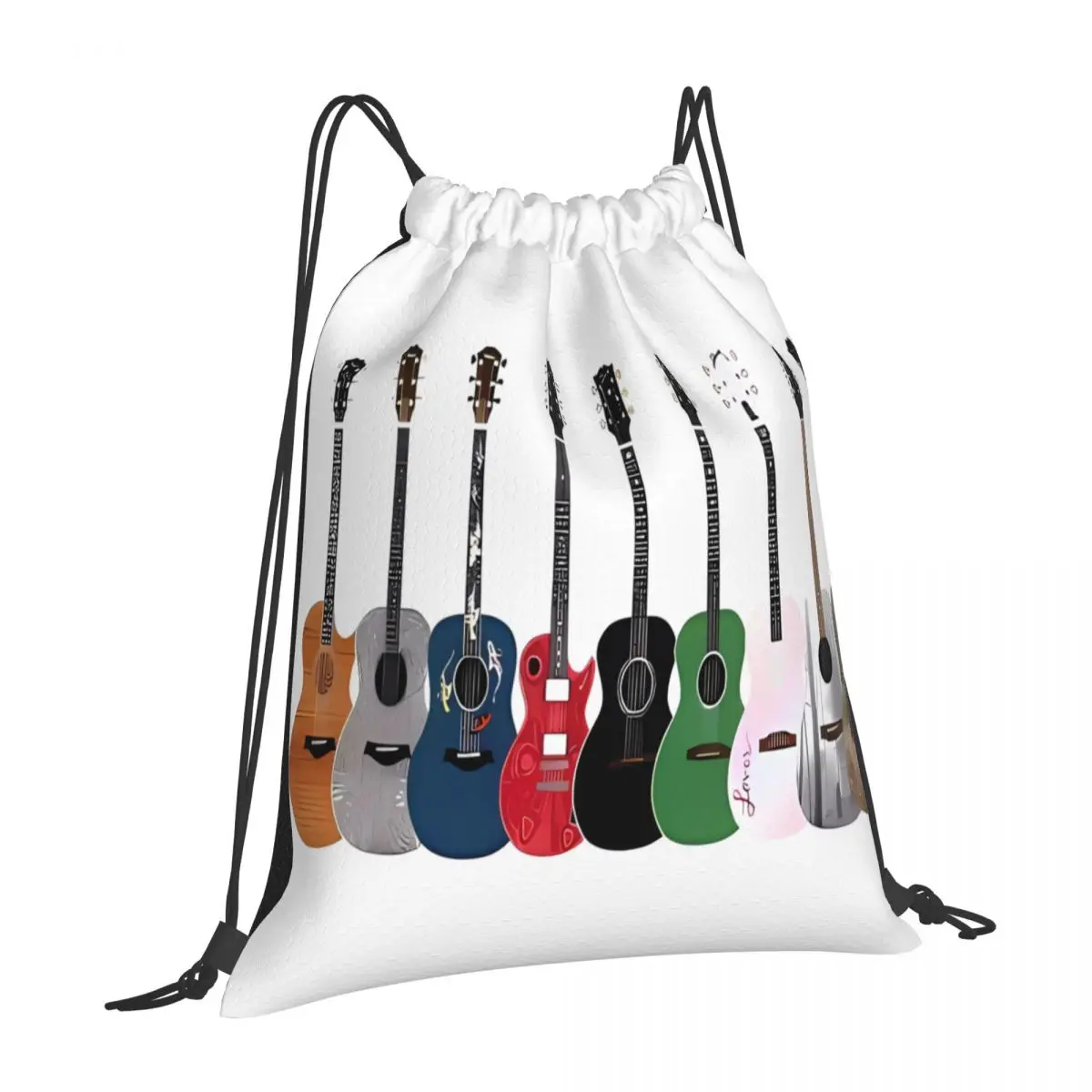 

Taylor Eras Swift Guitars Swift Boho-Chic Drawstring Bags Designed Trendy Fashionistas School Camping Adventures Canvas