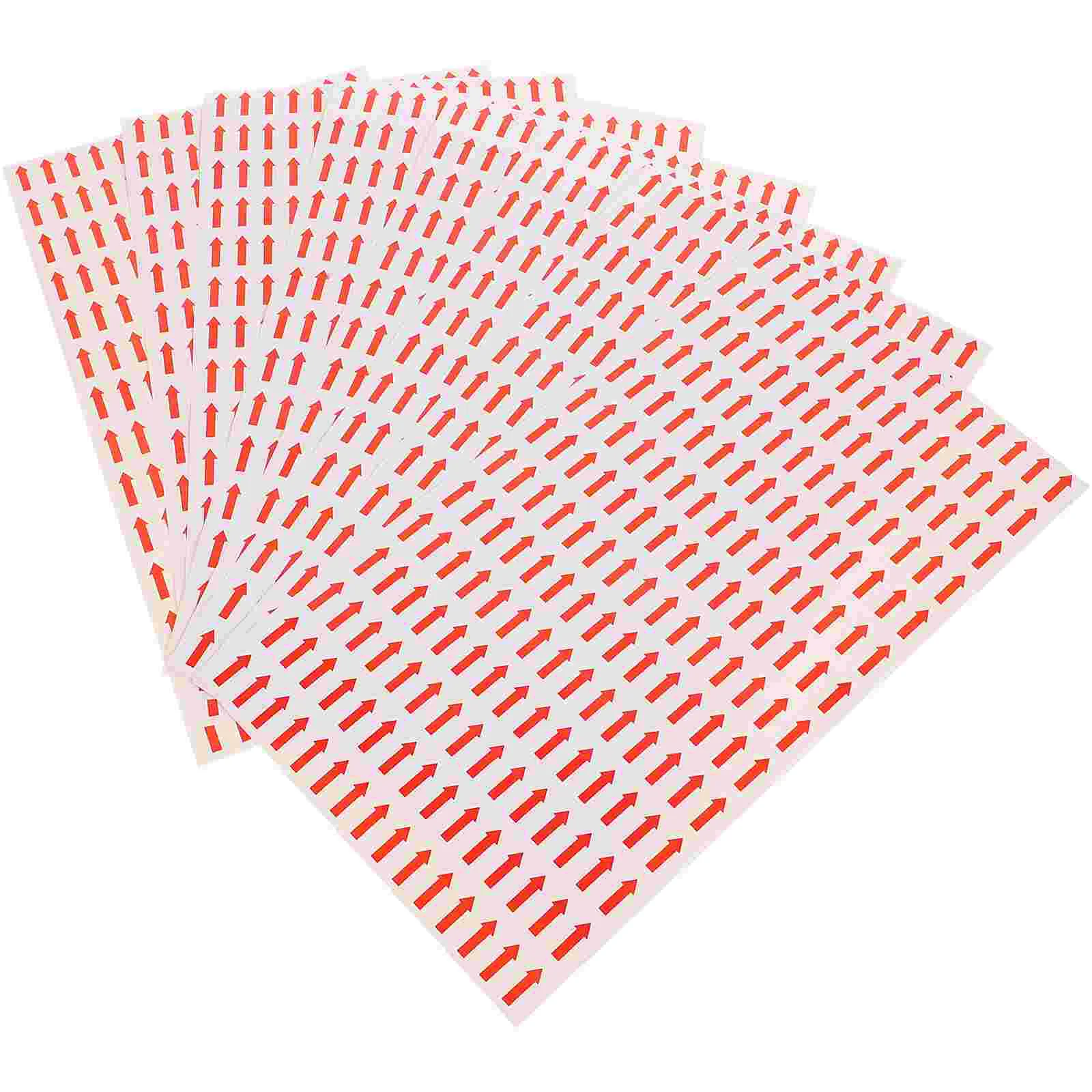 

50 Sheets of Arrow Label Stickers Indicator Tags Factory Repair Stickers Decals Direction Stickers