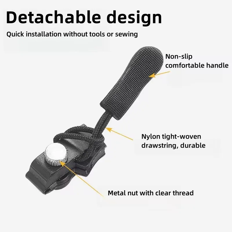 2/6/10 Pieces Zipper Repair Kit Universal Instant Replacement