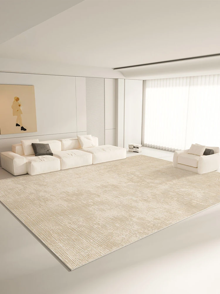 

Line Beige Luxury Carpet Large Area Living Room Carpets Comfortable Refreshing Bedroom Decoration Rug Minimalist Balcony Rugs IG