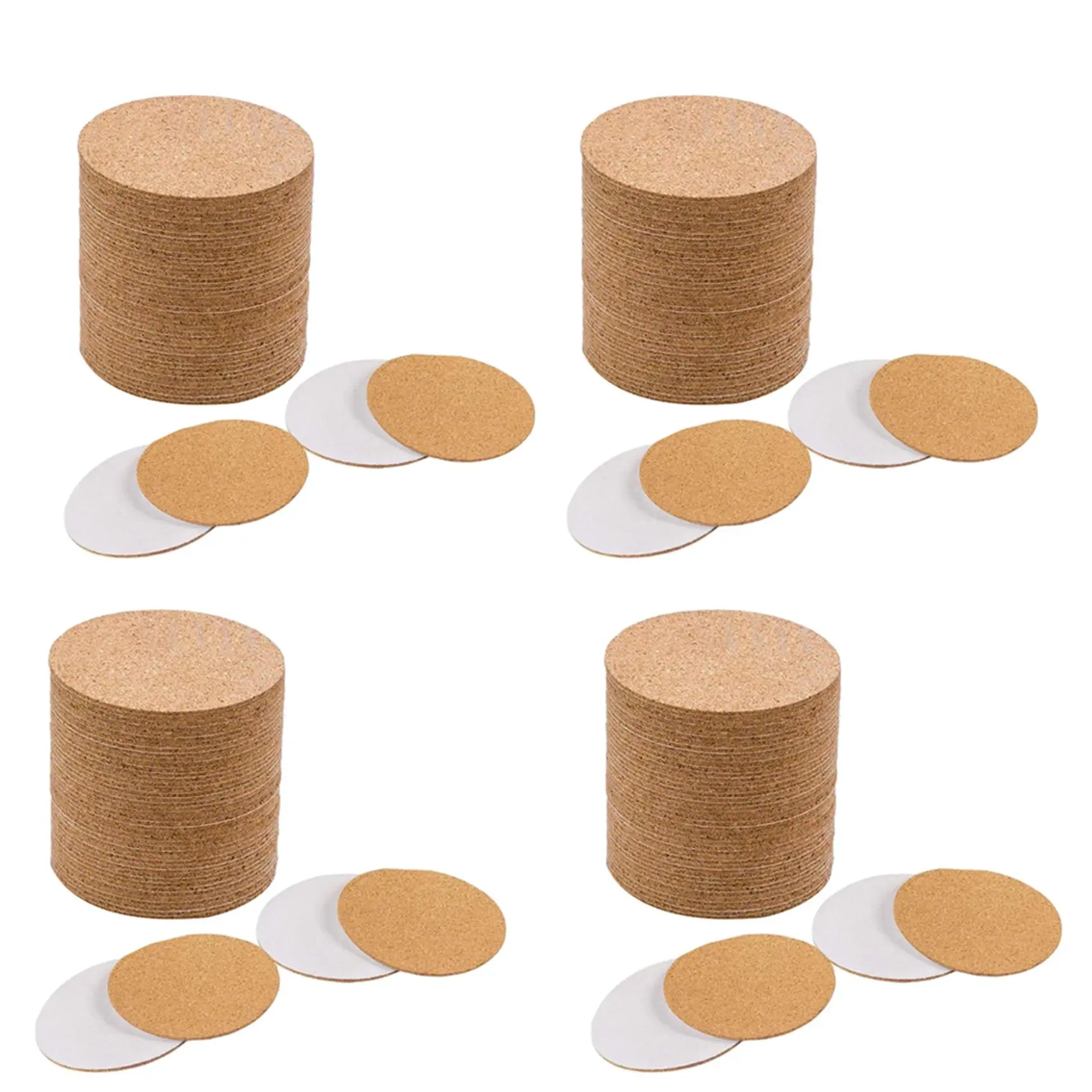 

Self-Adhesive Cork Coasters,Cork Mats Cork Backing Sheets for Coasters and Supplies (320, Round)