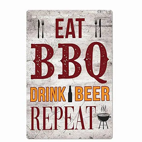

Patisaner Barbecue Retro Plaque Metal tin Sign bar Kitchen Home Barbecue Grill Vintage Wall Decoration 20x30cm-1