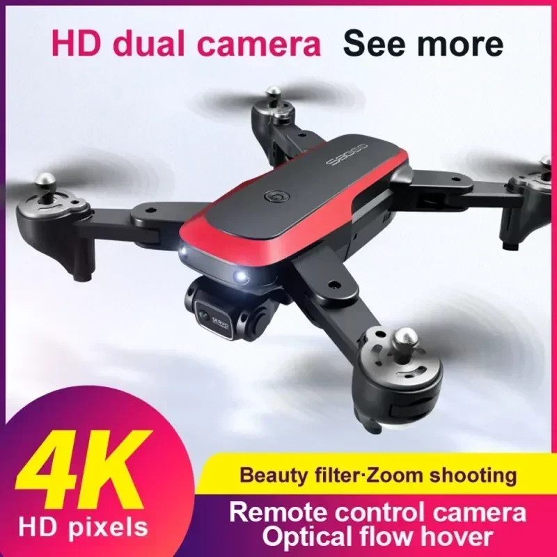

Dual Camera Foldable RC Quadcopter Dron RC Plane New S8000 Optical Flow Photography Profesional Helicopter Drone With 4K HD