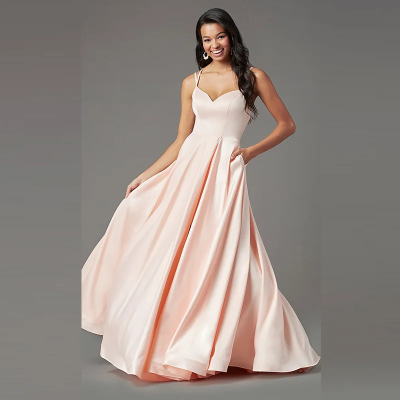 Bright Peach Prom Dresses 2022
