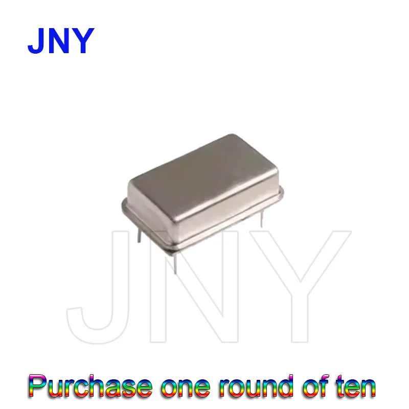 10 PCS full-size 6.5536MHz oscillator, high-precision direct insertion 4-pin rectangular industrial grade raw material