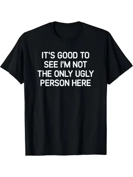 Fun Text Printed T-shirt Humorous Plus Size Short Sleeved Shirt Women's Round Neck Daily Top Neutral Streetwear 1