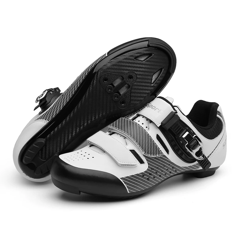 Chaussures de cyclisme Anti-Collision de grande taille pour hommes, baskets de course professionnelles pour vtt, vélo de route, à crampons SPD, autobloquantes, nouvelle collection  18