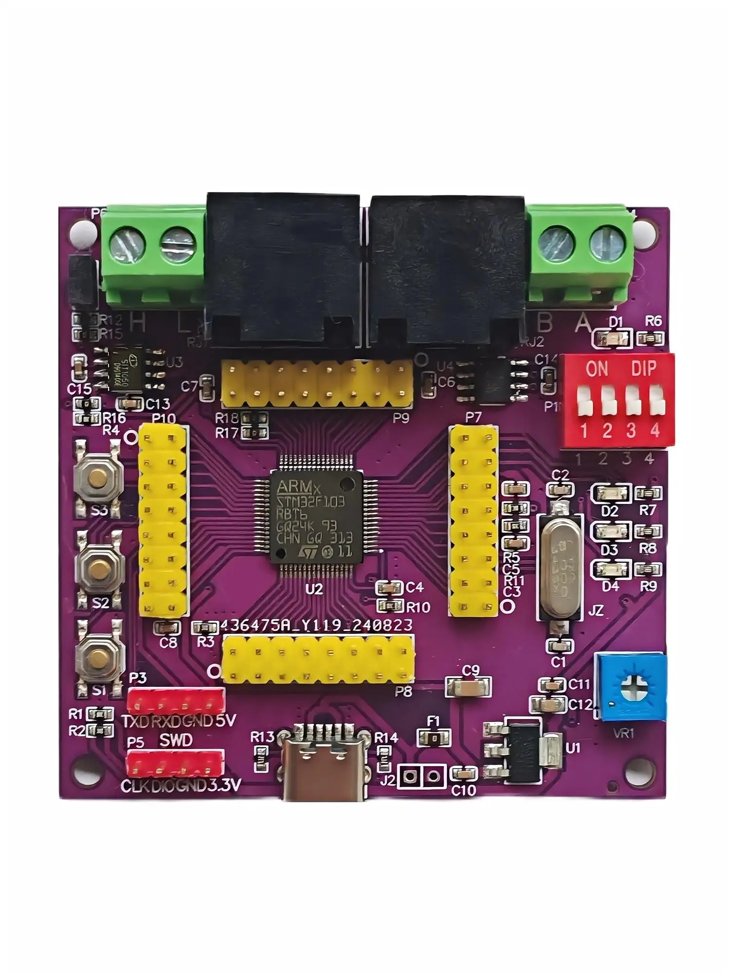 Modbus 프로토콜 개발 보드, CANopen 프로토콜 개발 보드, 마스터 또는 슬레이브 스테이션 지원