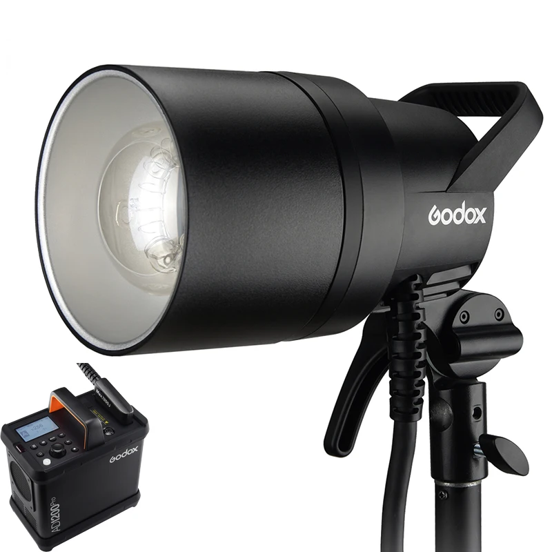 Godox-AD1200Pro AD1200 프로 1200Ws 플래시 2.4G TTL 1/8000 HSS 40W 모델링 라이트, 야외 플래시 스트로브 모노라이트 배터리 전원