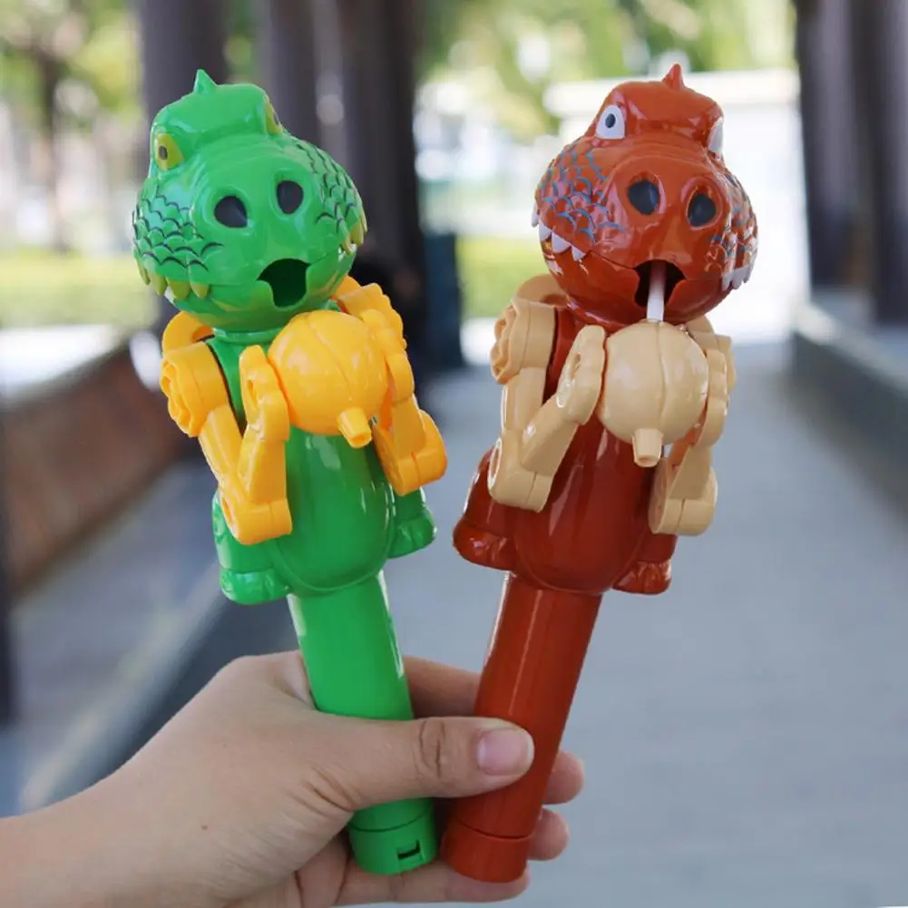 

Durable Lollipop Storage Solution Kid-friendly Dinosaur Lollipop Holder Fun Cartoon Plastic Candy Storage Toy Robot for Children