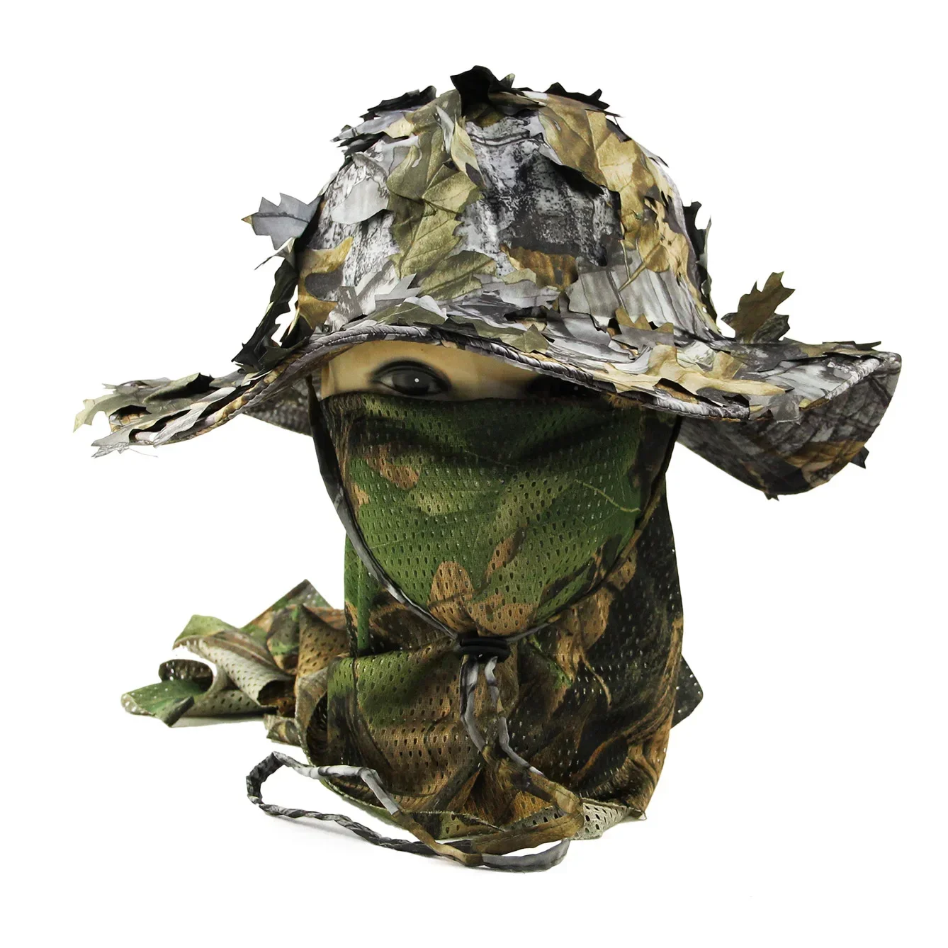Breathable Camouflage Hunting Hat Summer Men Women Outdoor Sunshade Bucket Hat Hiking Fishing Climbing Tactical Boonie Cap