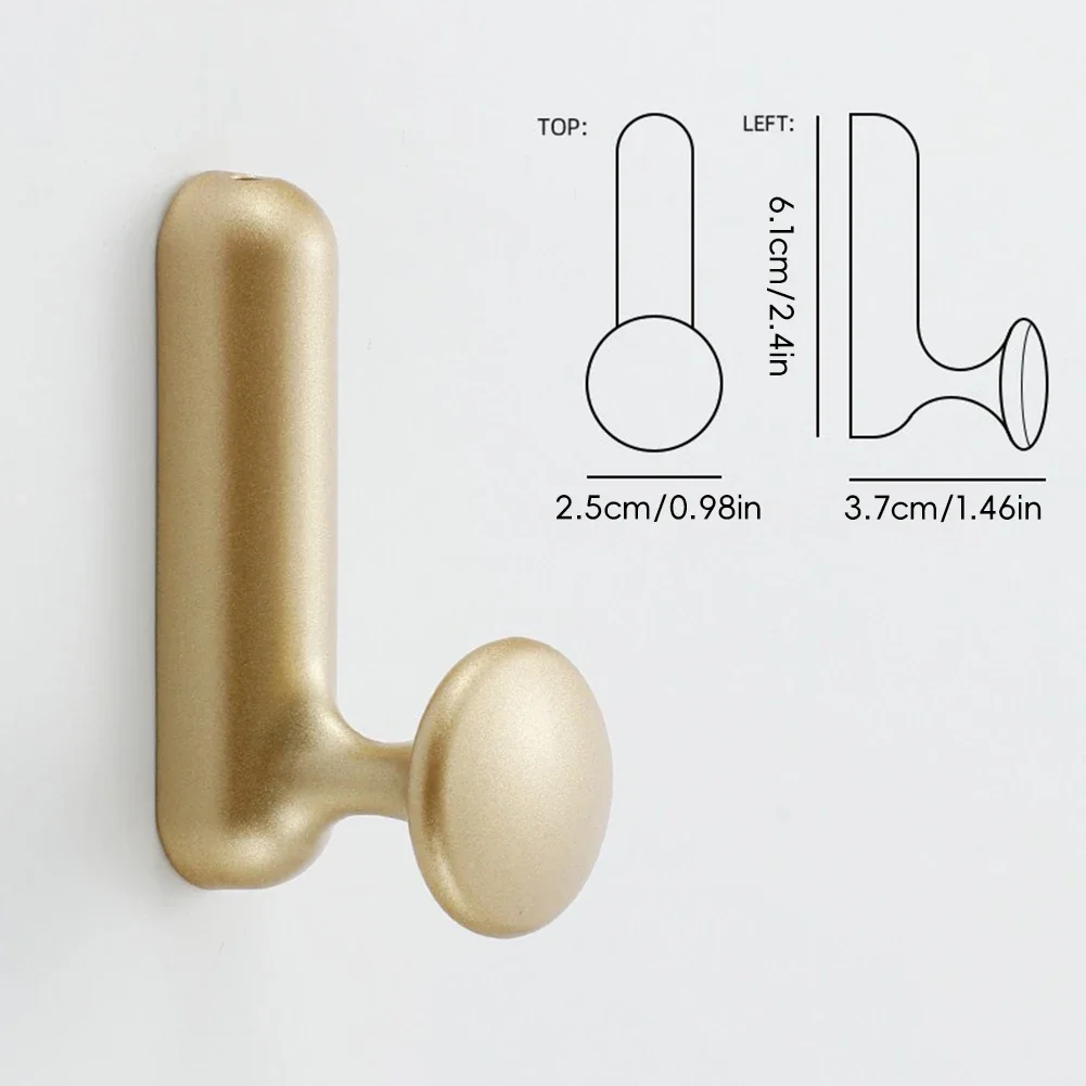 Elegant Gold Wall Hooks for Bathroom and Kitchen Accessories