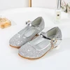 Children's Masquerade Birthday Party Shiny Princess Shoes Formal Girls Graduation Wedding Bridesmaid High Heel Leather Shoes 6