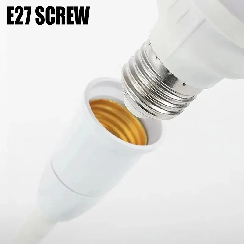 Lamp Holder Lamp Bulb Holder Lamp Base Lamp Socket Adapter E27/E26 Socket Adapter with On/Off Switch Light Lamp Bulb 360 Degrees Flexible US Plug for Night Light Grow Lights Desk Lamp