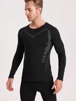 Men's Quick-Drying Long-Sleeved Sports T-Shirt For Running And Fitness Gym Clothes Men  T-Shirt,Men Compression Top 2