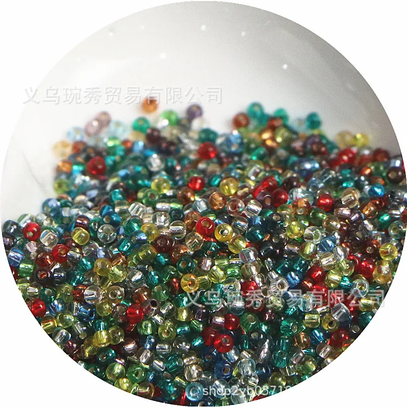 Filled Silver Glass Rice Beads for Handmade DIY Jewelry Accessories