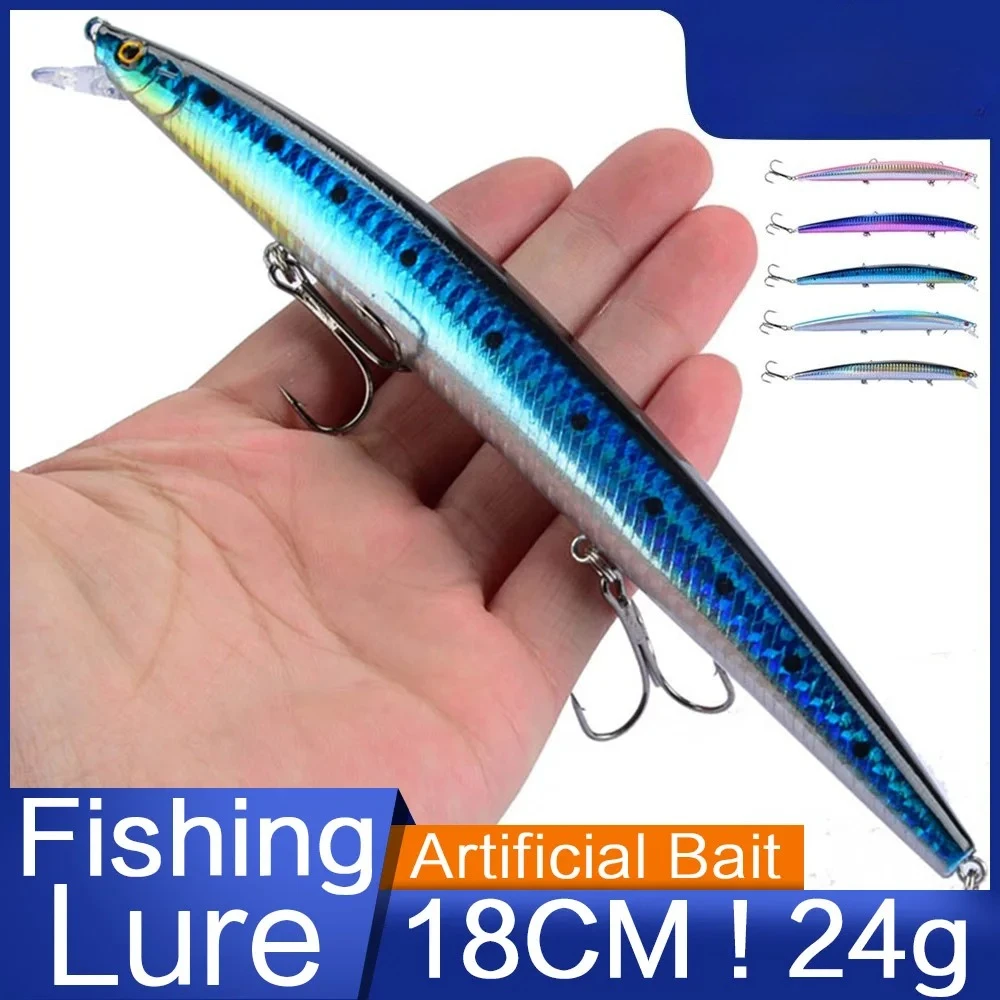 Leurre dur crankbait FLYSAND 18cm/24g pour pêche en mer et wobblers laser