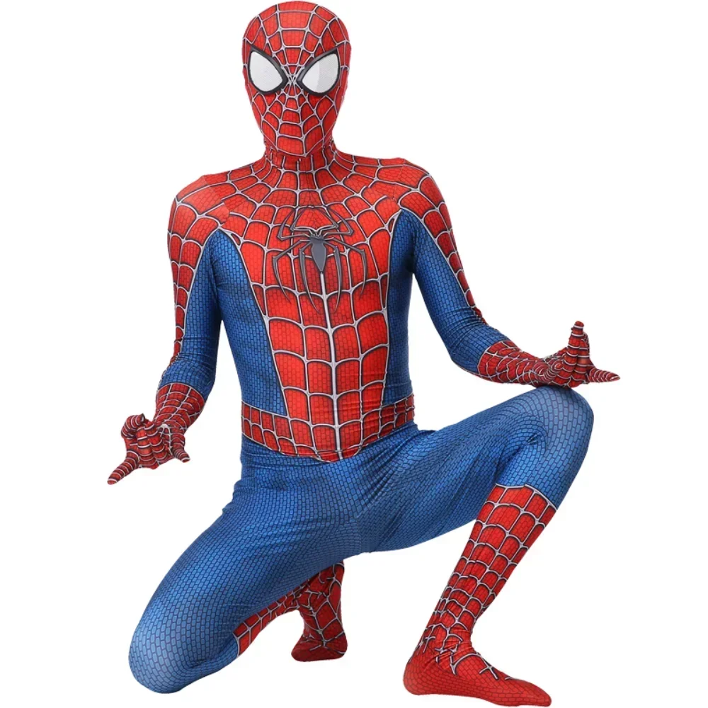 Film Ijzeren Spin Cosplay Verbazingwekkende Disfraz Spiderman Bevestigd Masker Carnaval Feest Pakken Superheld Bodysuit Voor Kinderen Volwassen