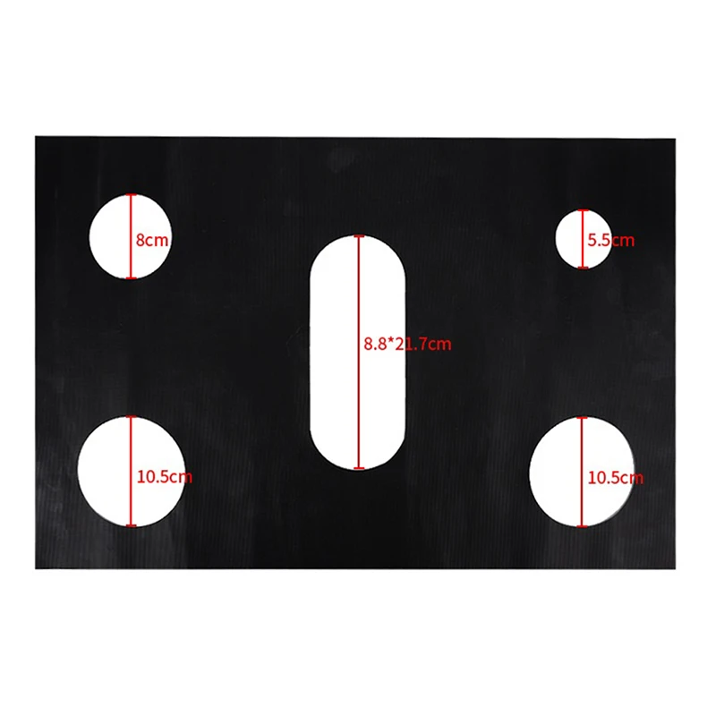 가스 스토브 화로 청소 패드, 0.2mm 두께, 5 홀 가스 쿠커 보호대 커버, 오일 방지 스토브 탑 버너 쿠커 보호 매트