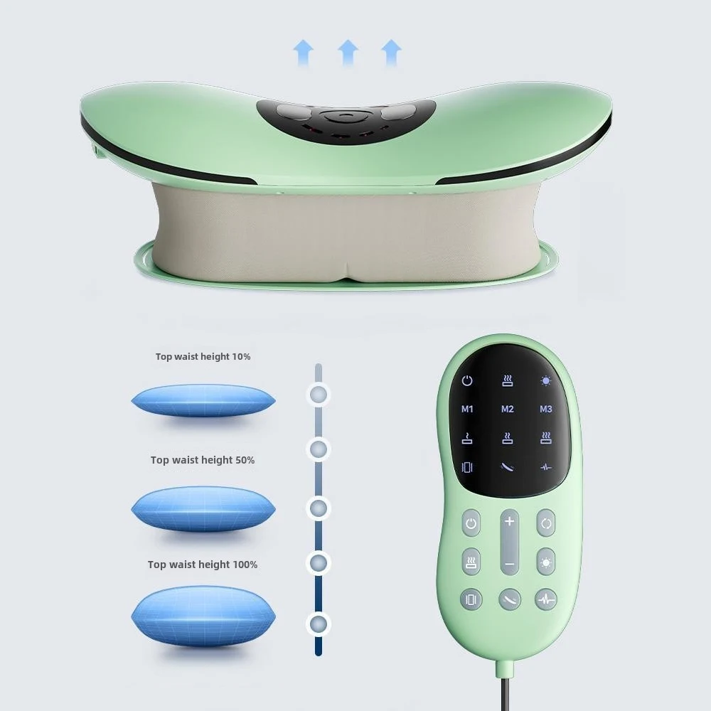 Electric Lumbar Traction Massager Adjustable Vibration Waist Spine Support Back Massage Machine Waist Masajeador