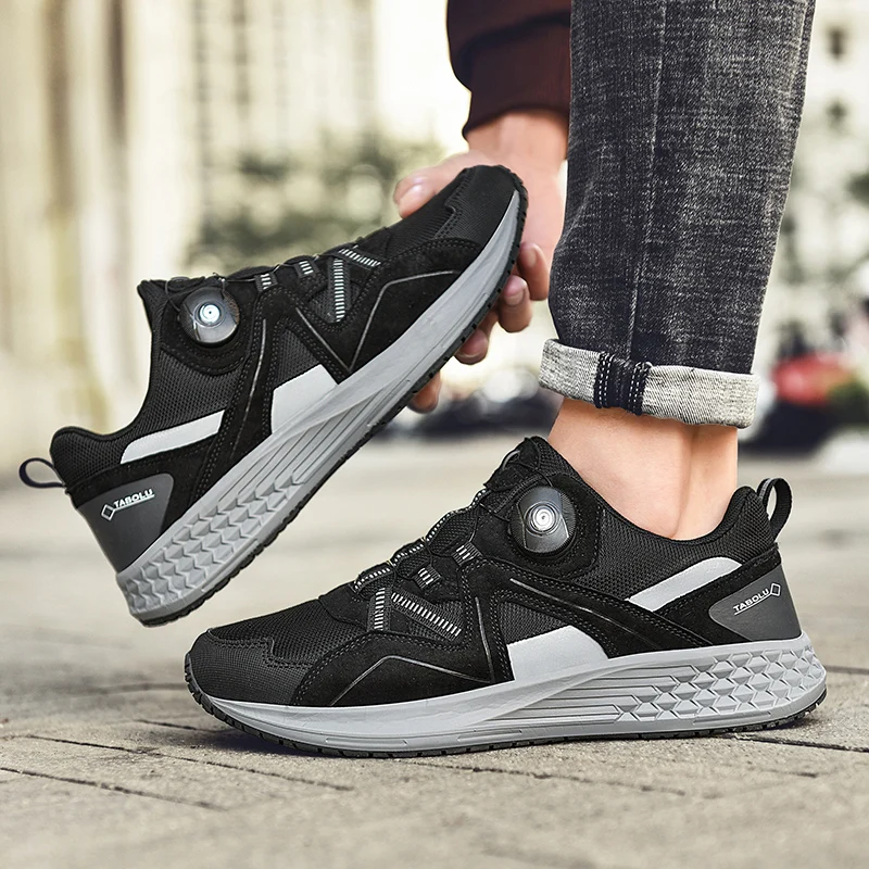 LiXingMing Cycling Shoes Mtb Men Flat Road Bike Racing Self-Locking Speed Bicycle Sneakers Leisure Cycling Dual Purpose Footwear 5