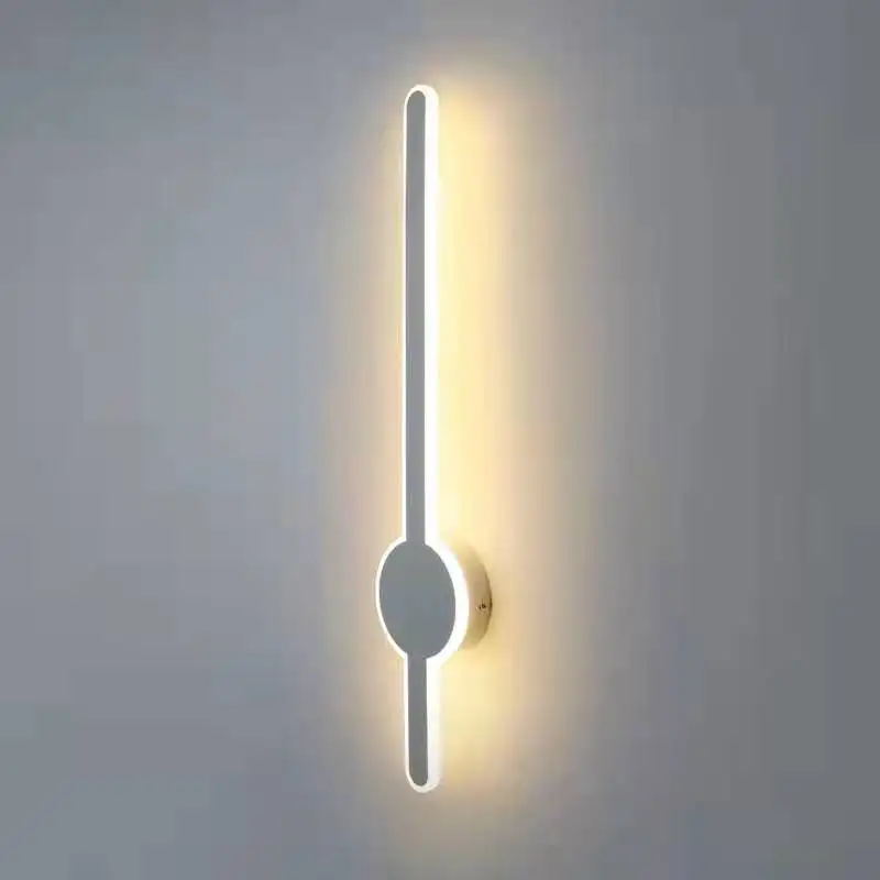 심플한 스트립 벽 LED 조명, 북유럽 모던 거실 침실 침대 옆 통로 계단 램프, 40cm, 14W, 220V