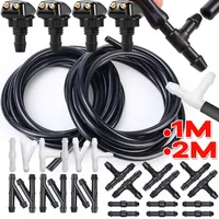 Hot Car Auto Windshield Washer Hose Wiper Blade Pipe Jet Spray Nozzle Water Fluid Tube Joiner Connector Replacement Kit 1