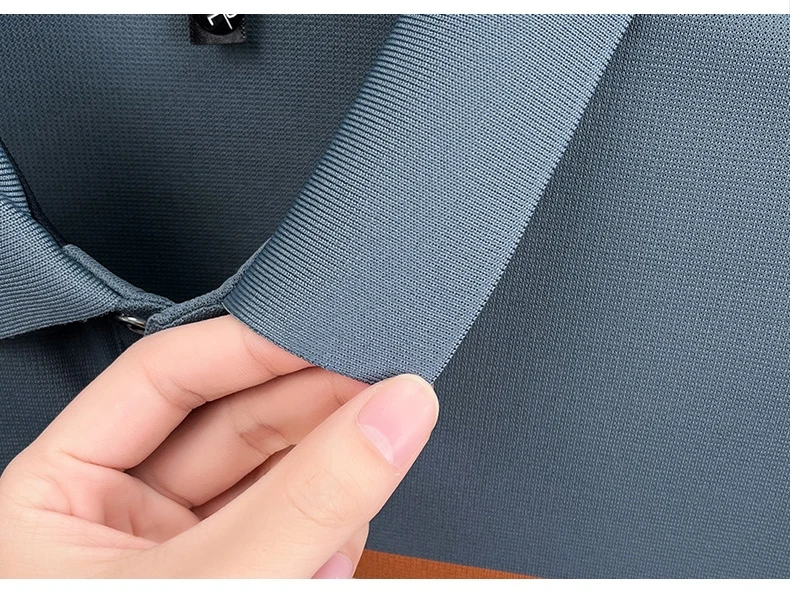 Quality trendy short sleeve polo shirt men fashion color blocked striped pocket design comfortable breathable summer T-shirt 26 S8c4536bb1ead48058e3bbdf4424aff10K