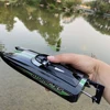 Remote Control Boat  Speed Boat Structure Strong Steering Gear 25km/h RC Jet Wartercraft for Boy Beginners in Lake Pool Sea 1
