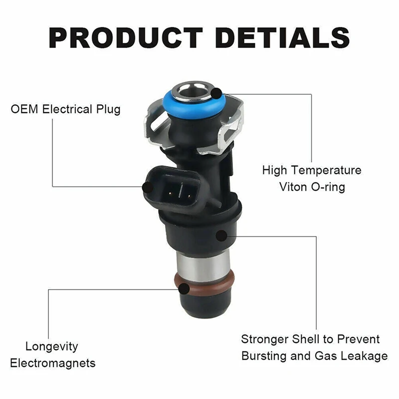8Pcs Fuel Injectors for GM 5.3L/4.8L/6.0L 2