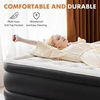 JHK Queen Twin Size Air Mattress Blow Up Double Height Non-Slip Bottom Weight Capacity 660 lbs Air Bed for Bed Home or Camping 4