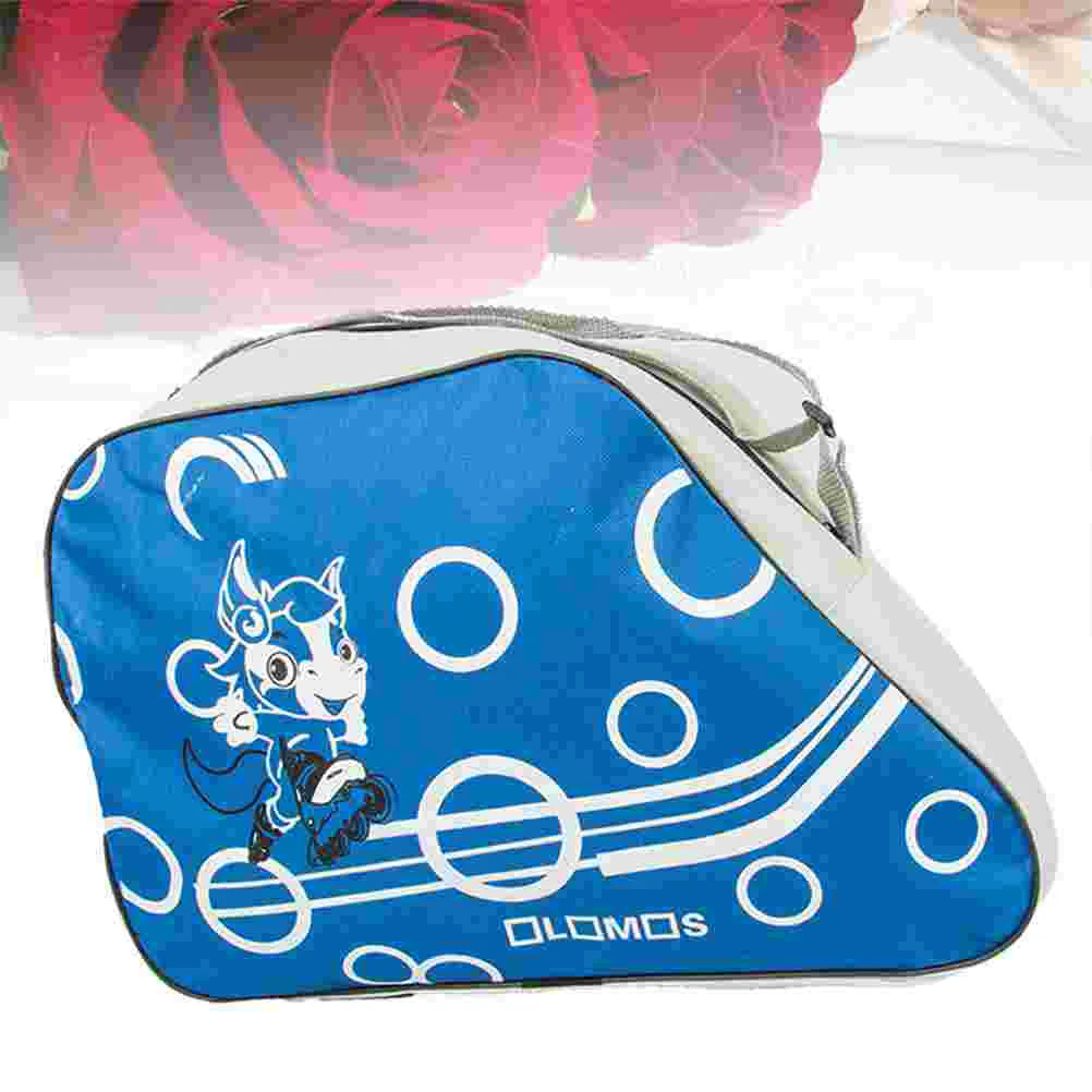 Fashionable Printed Portable Skating Shoes Storage Bag Adjustable Shoulder Strap Storage Organizer Roller Skate Bag roller skates bag