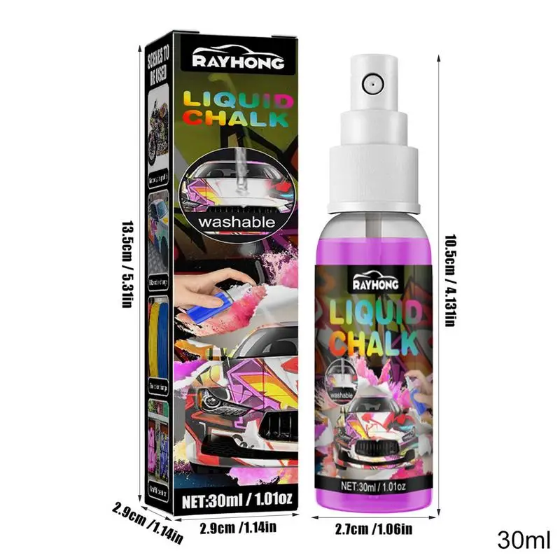 Spray Chalk 30ml 30ml Chalk Spray Paint For Cars Window Paint Markers For  Car Decoration Auto Glass Posters Business - AliExpress