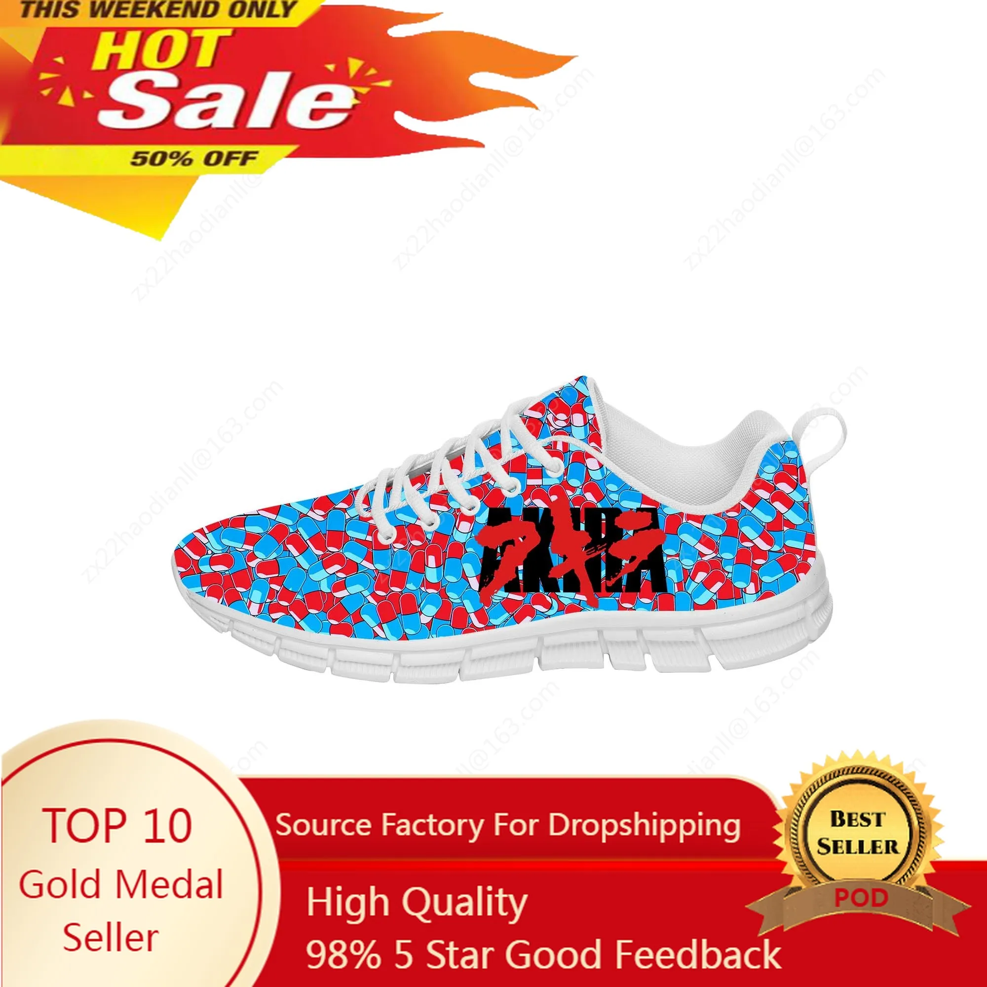 

Hot Anime Akira 1988 Sneakers Mens Womens Teenager Casual Shoes Canvas Running Cloth Shoes 3D Print Breathable Lightweight shoe