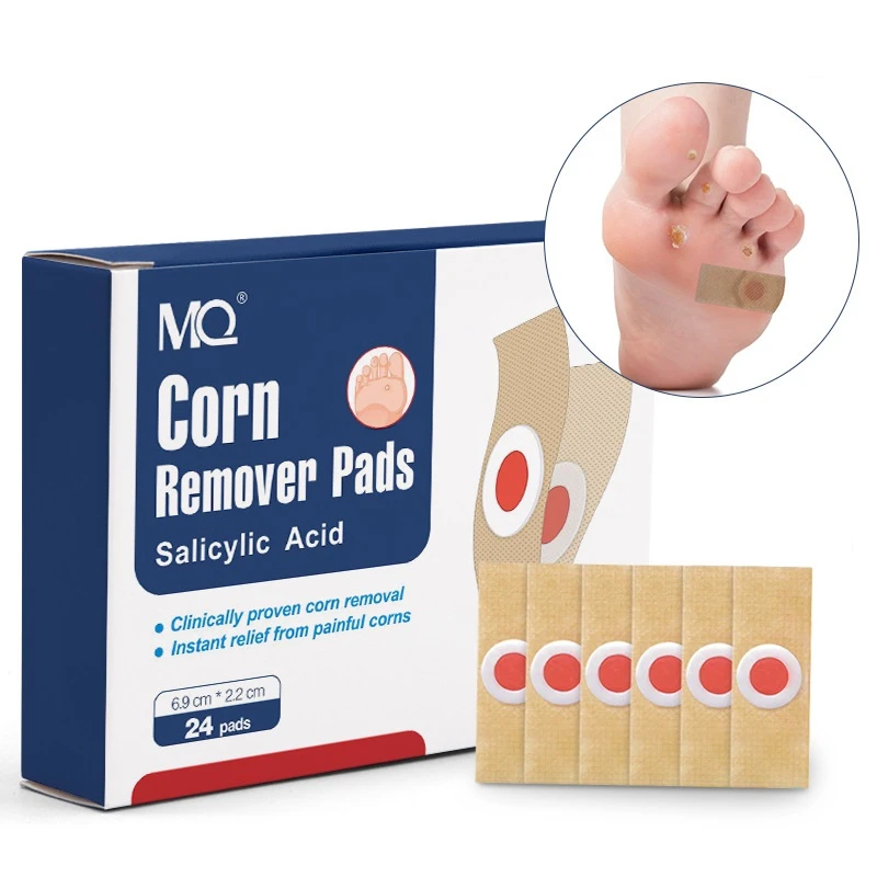 24pcs Feet Warts Remover Pads Corn Removal Pads Calluses Patch Plantar