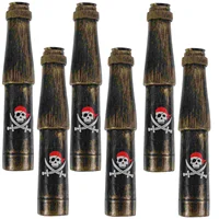 6 Pcs Kids Telescopes Decorative Pirate Make up Gift Fashion Toy Plastic Portable 2