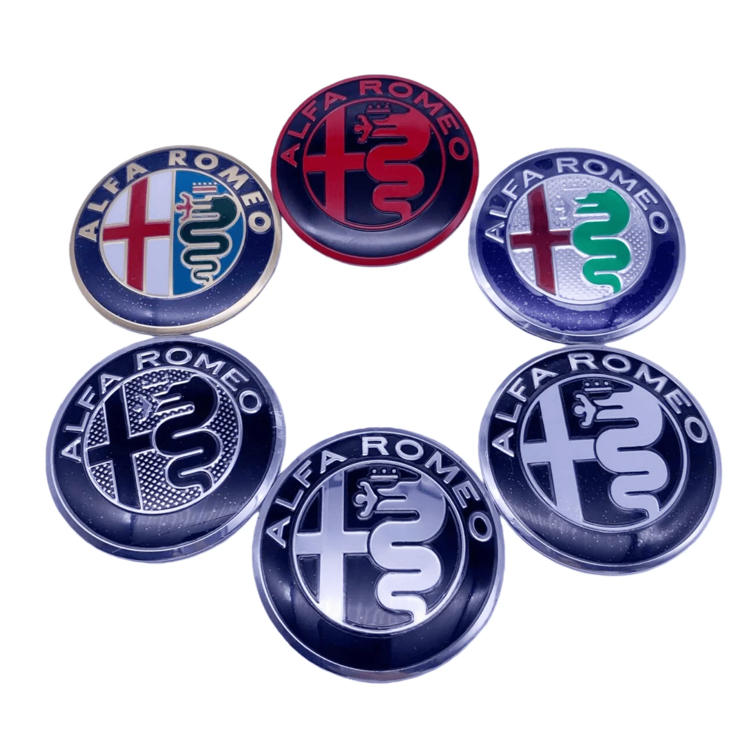 Vibrant Multi-Color Car Emblem Set – Pack of 20