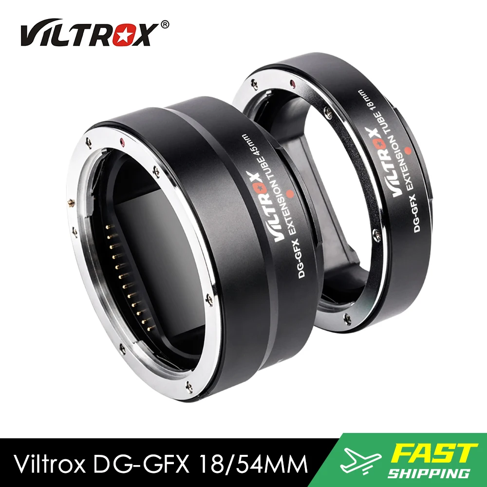 Viltrox Dg-Gfx Tubo Di Prolunga 18Mm 45Mm Anello Adattatore Per Obiettivo Messa A Fuoco Automatica Per Fotocamera Fujifilm Gfx-Mount Gfx 50S 50R