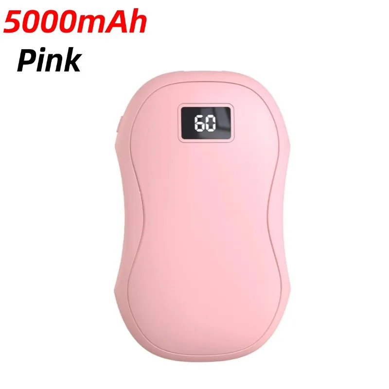 Mini chauffe-mains portable 2 en 1, chargement USB, double face, affichage numérique, chauffage rapide, hiver