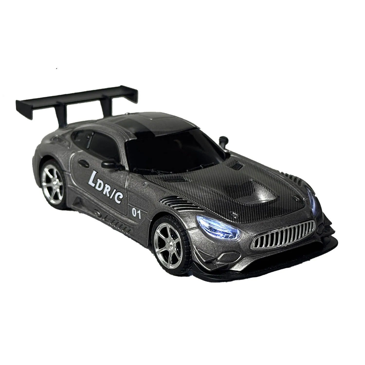1:43 LDRC 4WD RC Drift-Auto Fahrzeugmodell Metallkarosserie 2-Gang-Getriebe LED-Lichter Rennreifen Motor Ohne Soundsystem – Detail 7