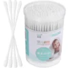 200 Pcs Cotton Swabs Makeup Tool Double Head Organic Pads White Buds with Different Heads Ear 2