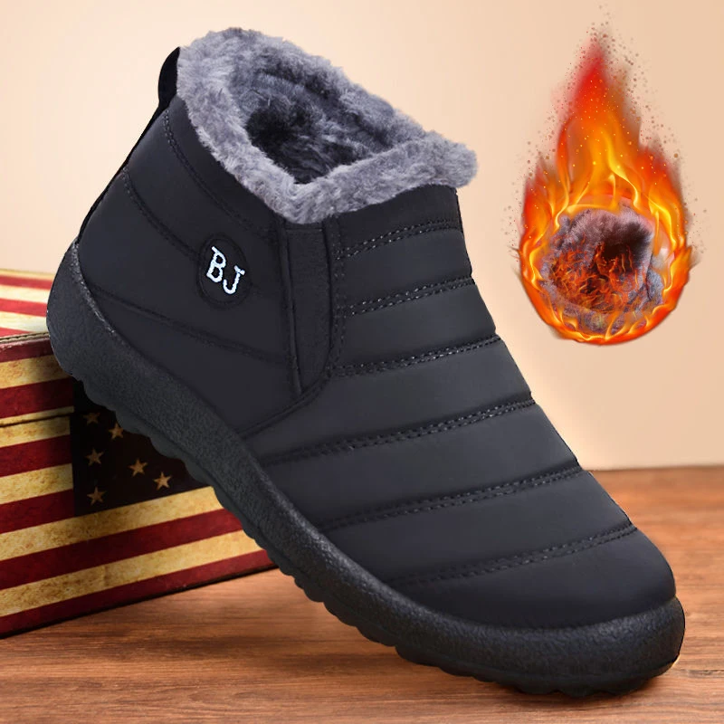 Women's Fashion Slip-On Platform Ankle Boots - Waterproof Casual Winter Footwear