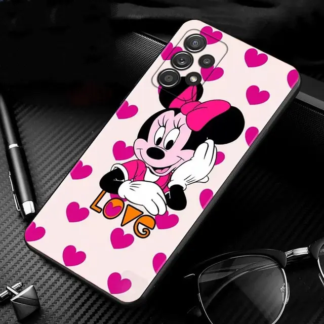 Phone Case For Samsung Galaxy A51 A12 A71 A41 A31 A21s A13 A03 A02s A02 A22 A32 4G/5G A52 A52s A72 Coque Cartoon Minnie Mouse B06