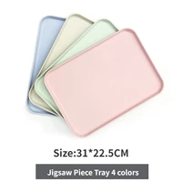 Puzzle Storage Tray Jigsaw Split Box Plastic Sorting Tray Four Colors 500 1000 Pieces Large Storage Tray Jigsaw Aids 2