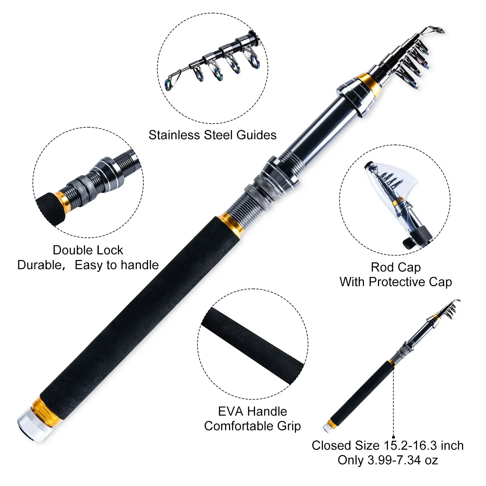 Carbon Fiber Lure Sea Fishing Combo Reel Kit 2