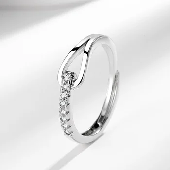 925 Sterling Silver Horseshoe Zircon Ring – Women’s Personalized Luxury Jewelry